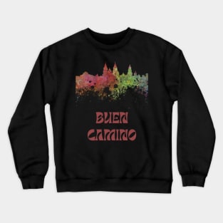 Buen camino with cathedral Crewneck Sweatshirt